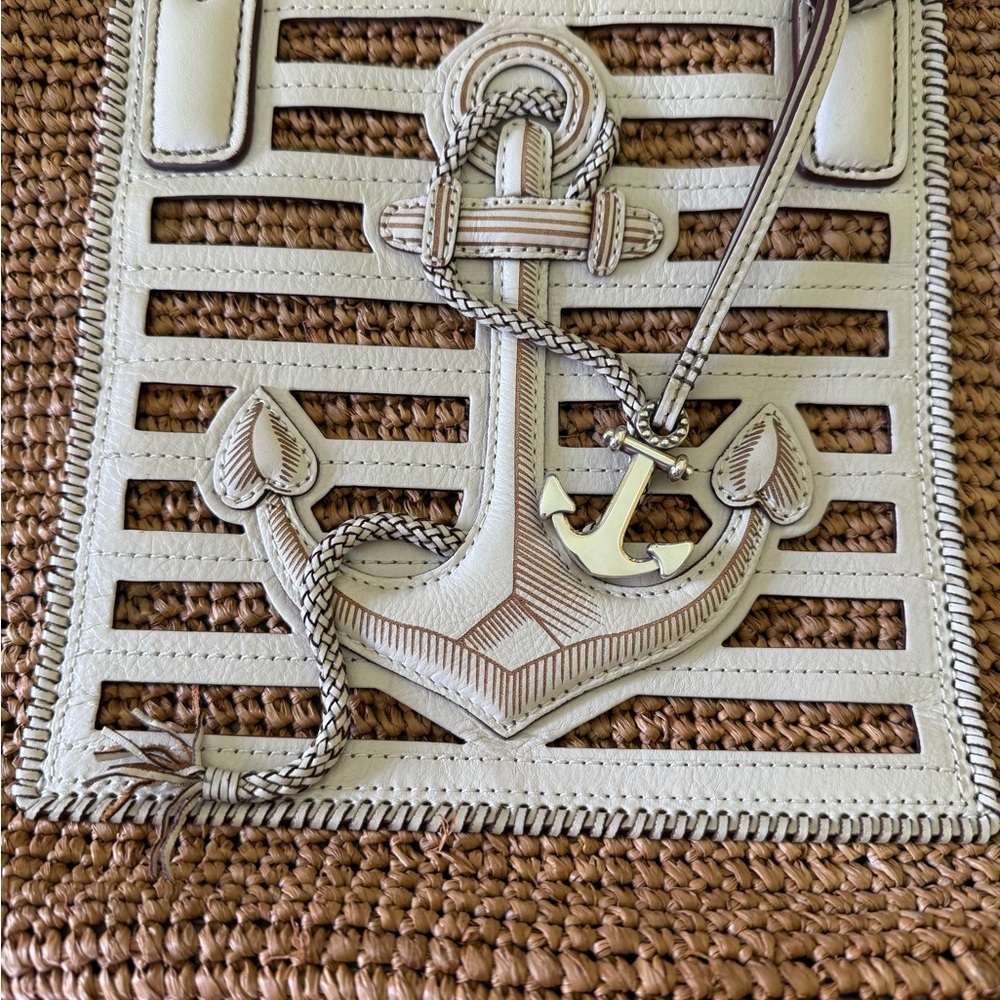 Brighton Tan and Cream Anchor Tote - Picture 3 of 7
